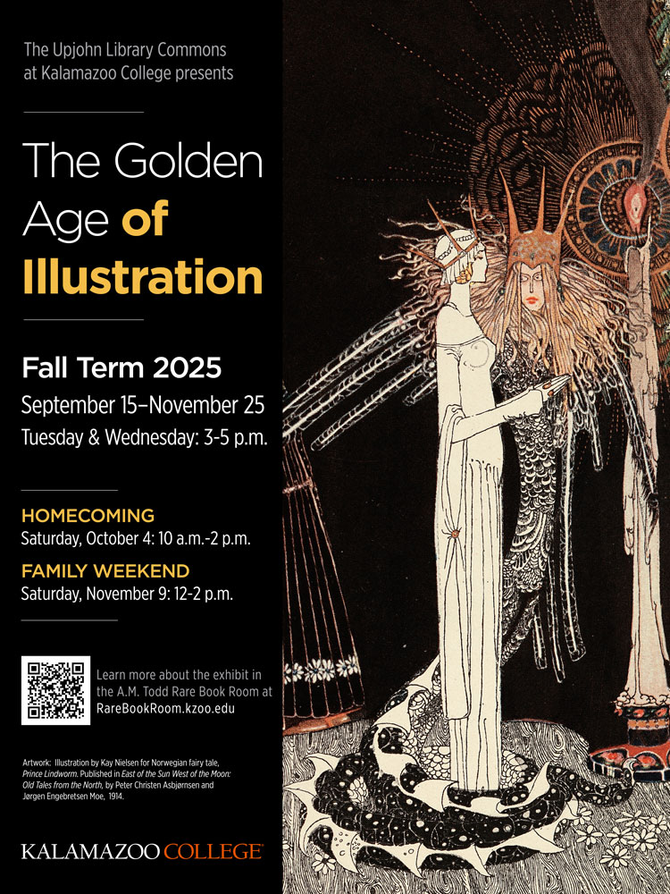 Image showing an example of the illustrations in the Fall 2025 Rare Book Room exhibit.